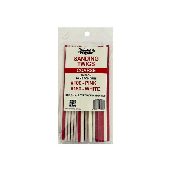 Ickysticky Sanding Twigs Course 20 pack