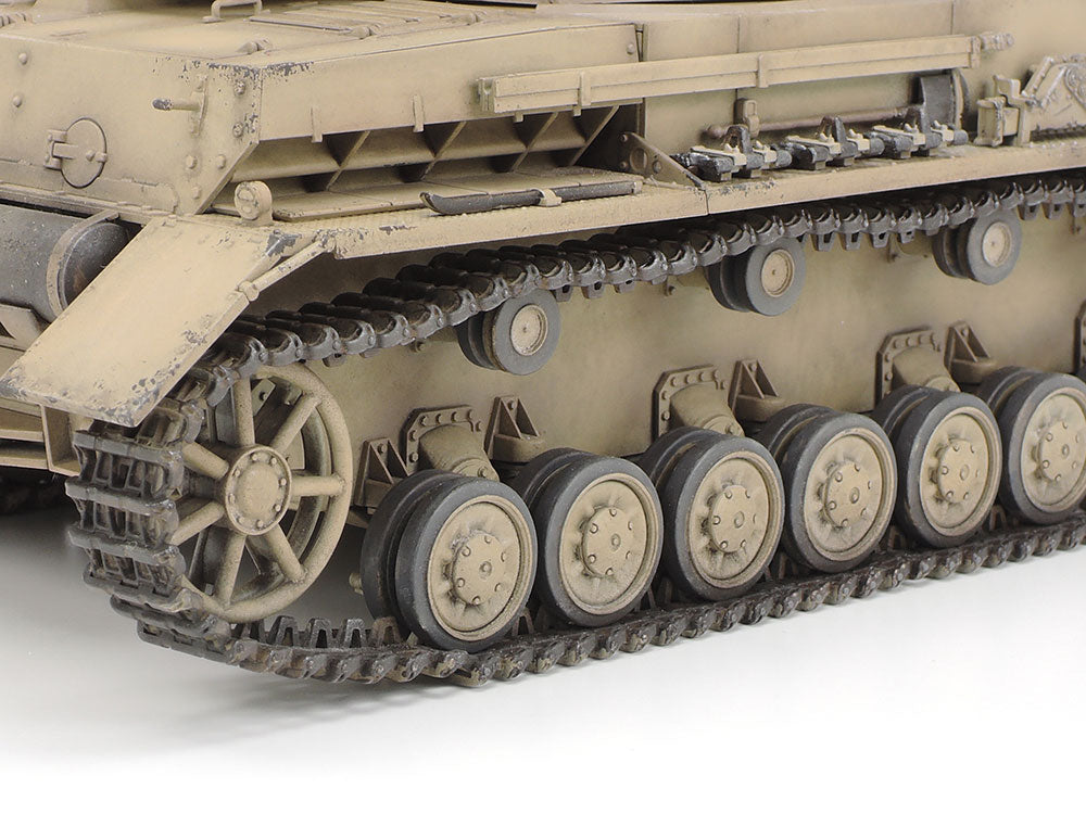 Tamiya 1/35 GERMAN TANK PANZERKAMPFWAGEN IV Ausf.F & MOTORCYCLE SET "NORTH AFRICA"