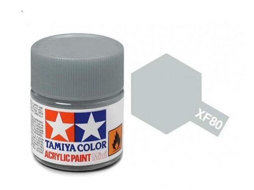 Tamiya Color Acrylic Paint XF-80 Royal Light Grey 10ml