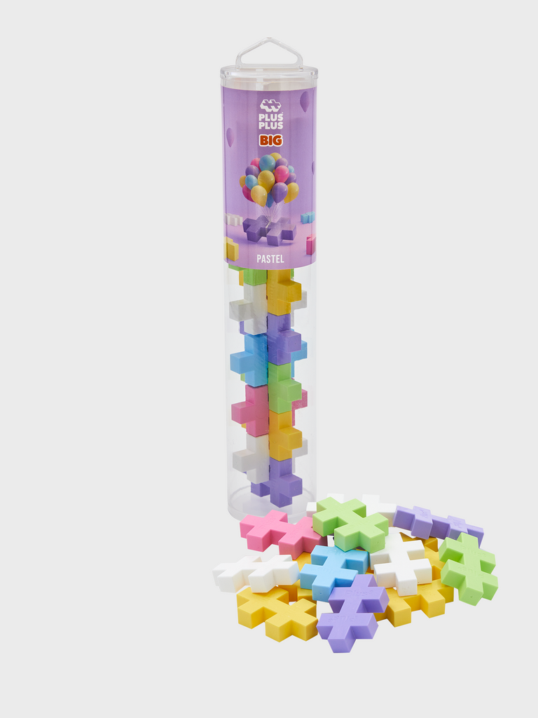 Plus Plus Big Pastel Colourmix 15pc Tube