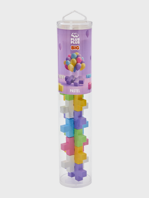 Plus Plus Big Pastel Colourmix 15pc Tube