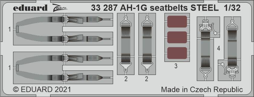 Eduard 1/32 AH-1G seatbelts STEEL Zoom set