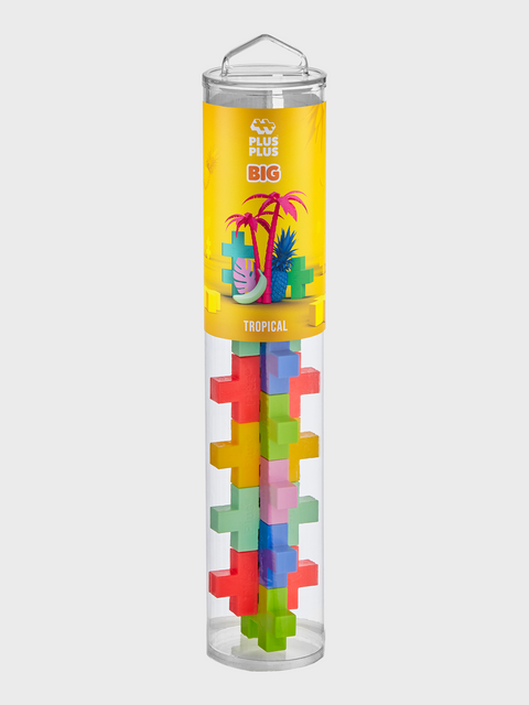 Plus Plus Big Tropical Colourmix 15pc Tube