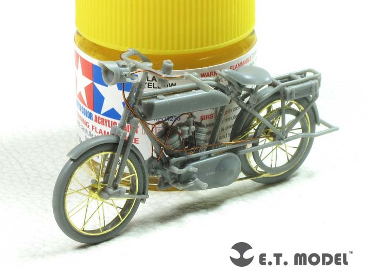 E.T. Model 1:35 WWI Peugeot 1917 750 cc 2 cyl Motorcyle