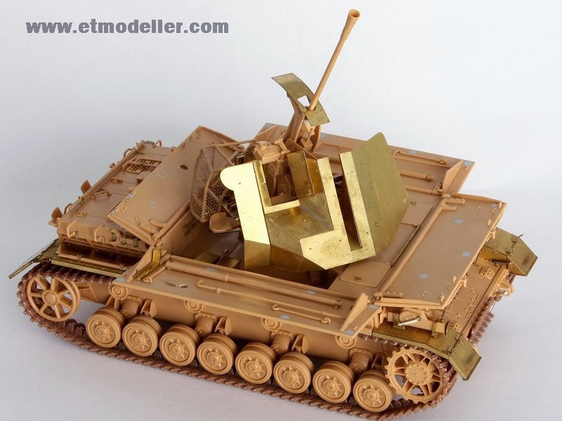 E.T. Model 1:35 WWII German Flakpanzer IV Möbelwagen Detail Set