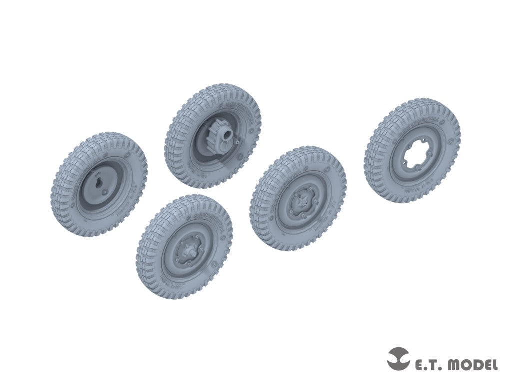 E.T. Model 1/35 WWII German Schwimmwagen Type166 Sagged wheels(Narrow)