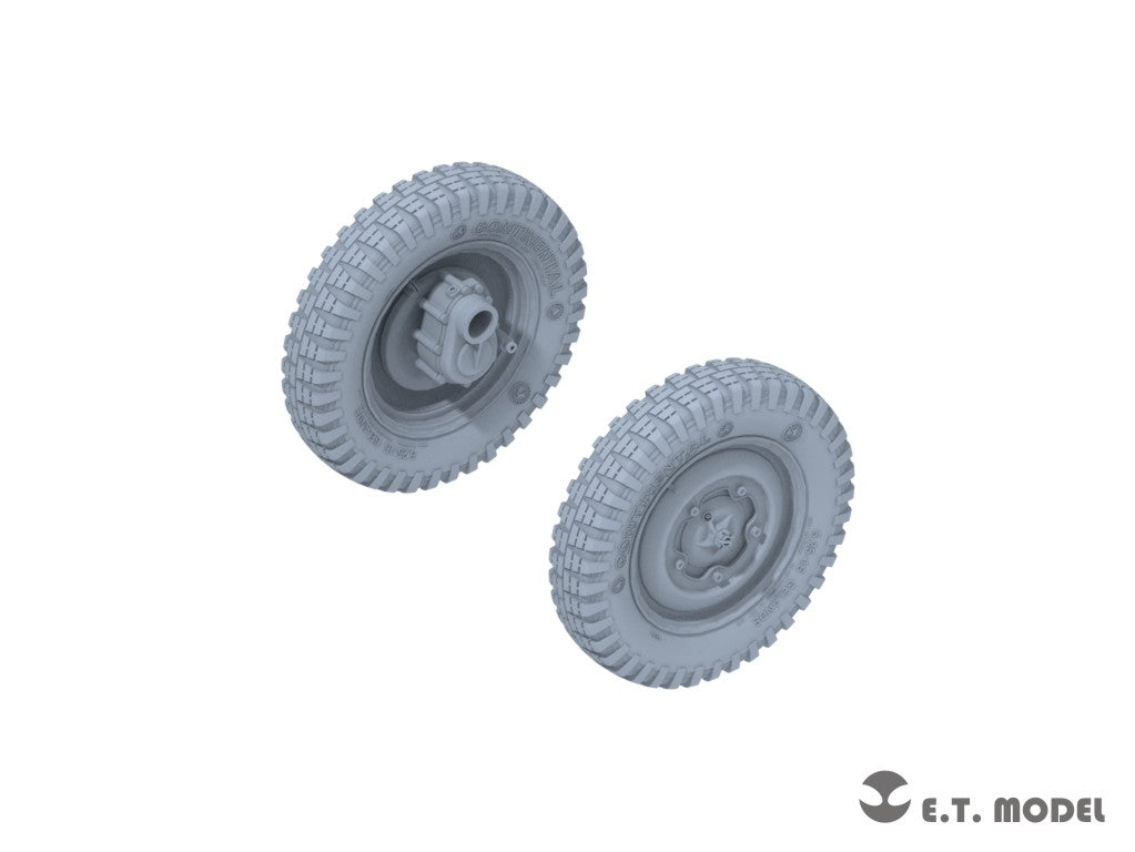 E.T. Model 1/35 WWII German Schwimmwagen Type166 Sagged wheels(Narrow)