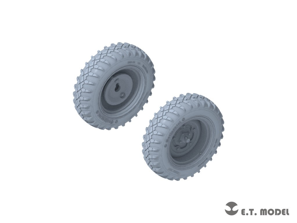 E.T. Model 1/35 WWII German Schwimmwagen Type166 Sagged wheels(Wide)