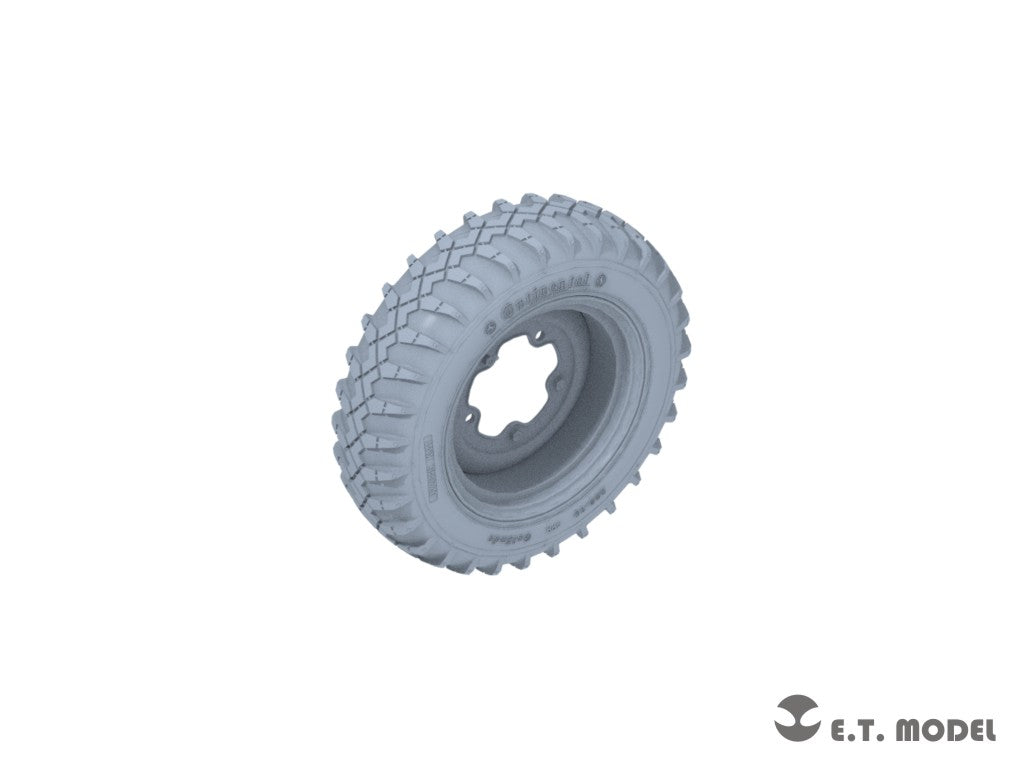 E.T. Model 1/35 WWII German Schwimmwagen Type166 Sagged wheels(Wide)