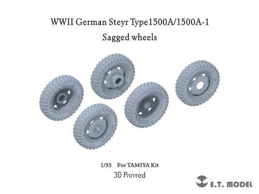 E.T. Model 1/35 WWII German Steyr Type1500A/1500A-1 Sagged wheels