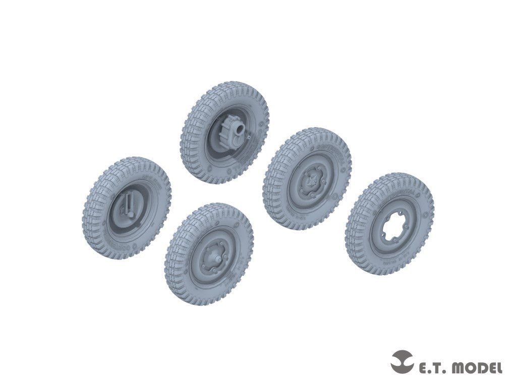 E.T. Model 1/35 WWII German Kübelwagen Type82 Sagged wheels((Narrow)