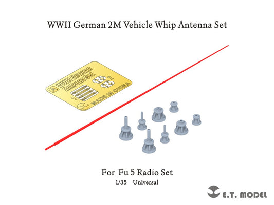 E.T. Model 1/35 WWII German 2M Vehicle Whip Antenna Set