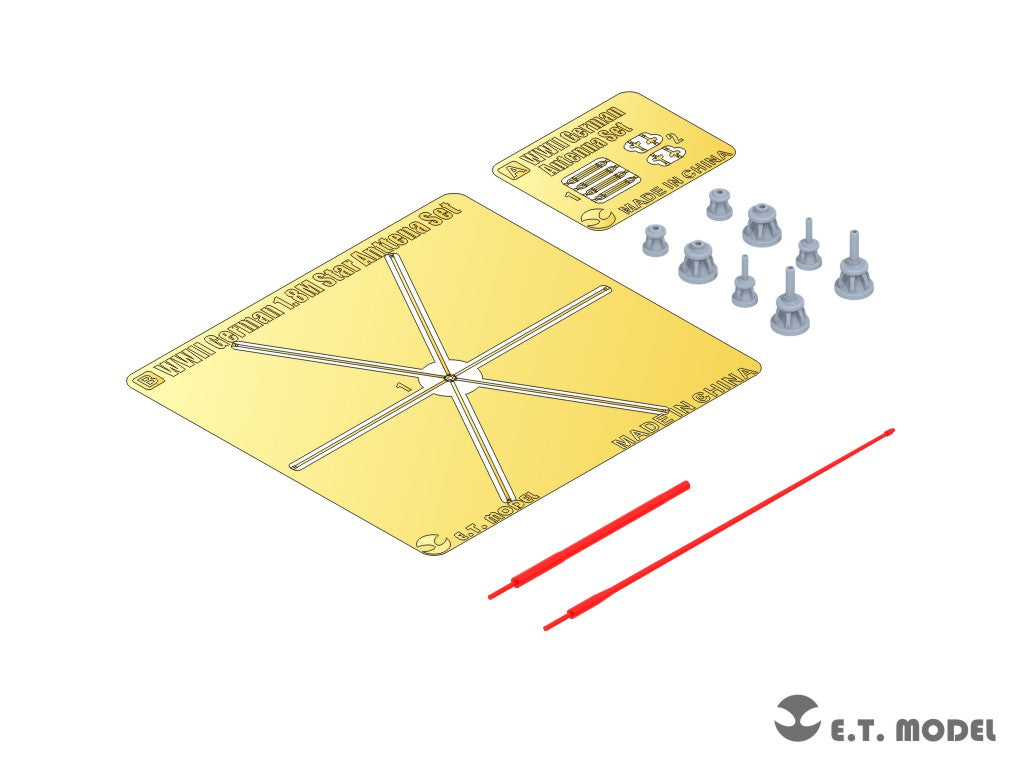 E.T. Model 1/35 WWII German 1.8M Star Antenna Set for Command Tanks