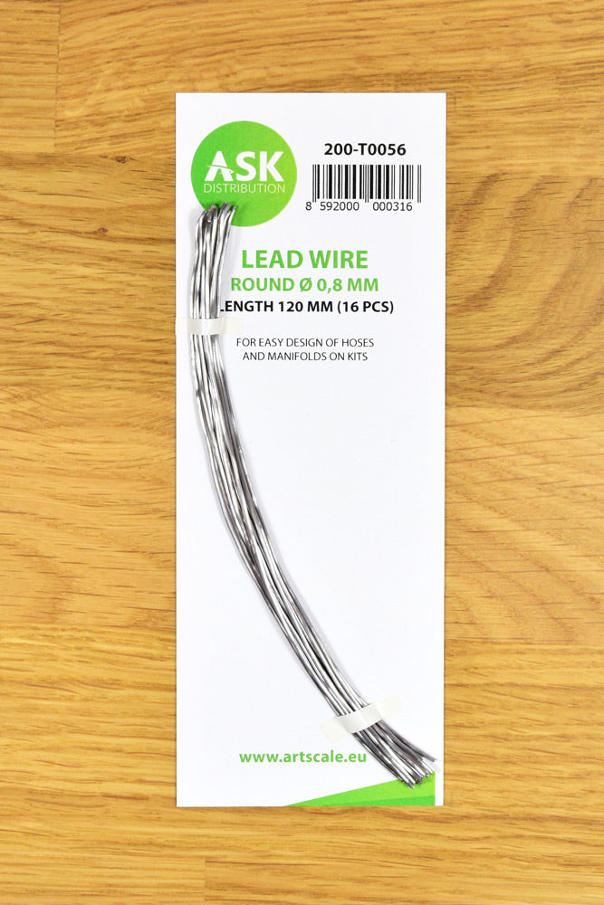 ASK Lead Wire - Round Ø 0,8 mm x 120 mm (16 pcs)