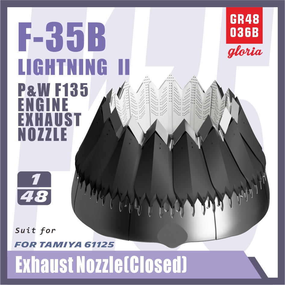 Gloria 1:48 F-35B Exhaust Nozzle (CLOSED)