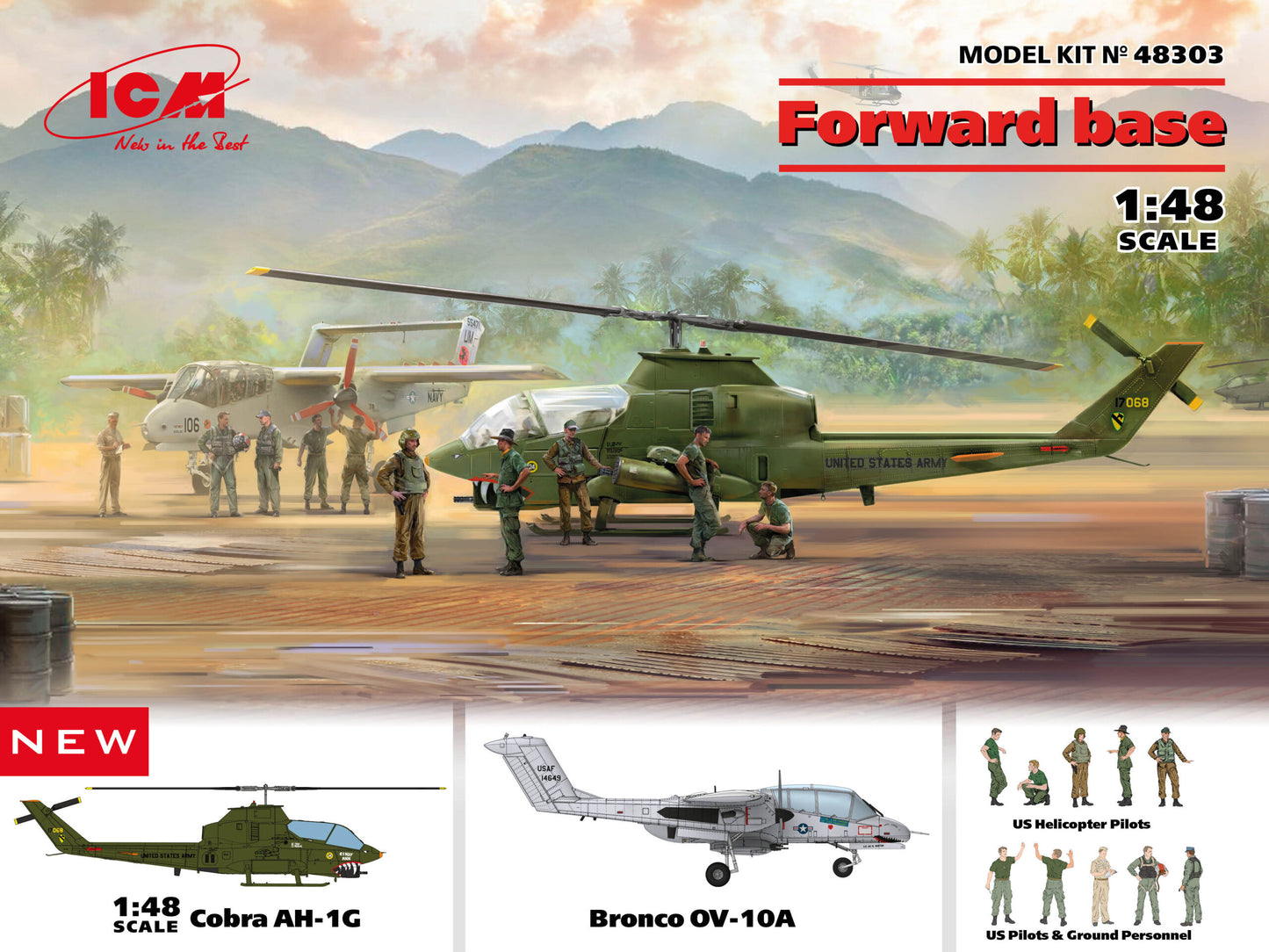 ICM 1:48 Forward Operating Base Cobra and Bronco