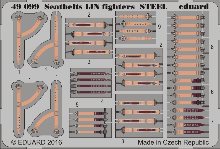 Eduard 1/48 Seatbelts WWII Axis AF Steel Big Ed