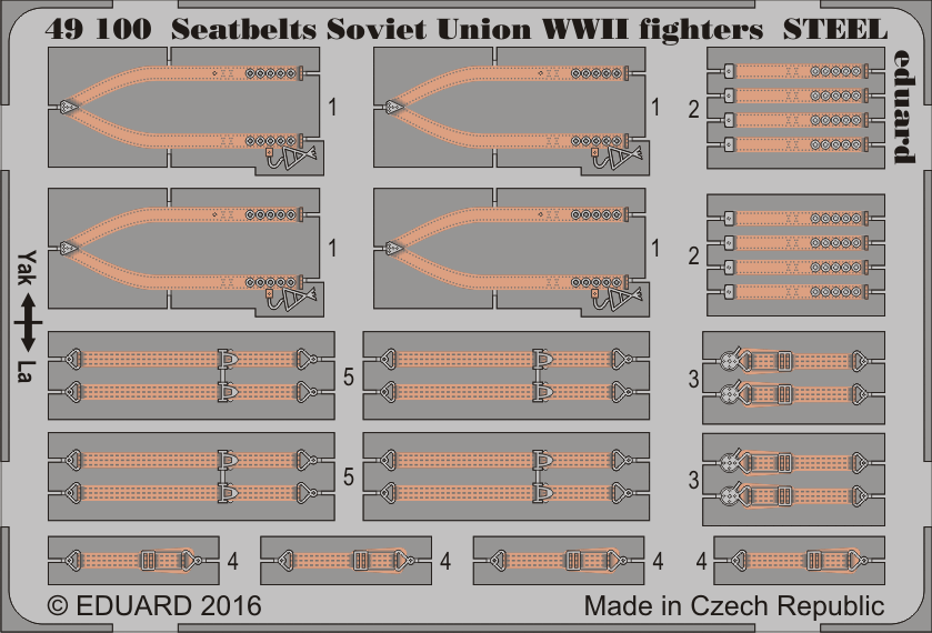 Eduard 1/48 Seatbelts WWII Allied AF Steel Big Ed