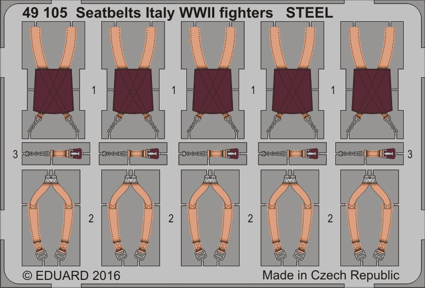 Eduard 1/48 Seatbelts WWII Axis AF Steel Big Ed