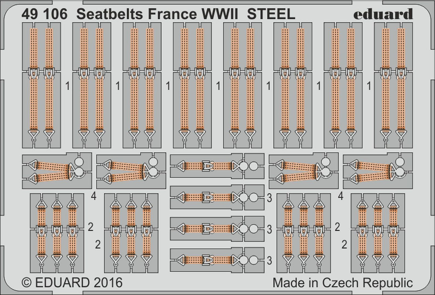 Eduard 1/48 Seatbelts WWII Allied AF Steel Big Ed