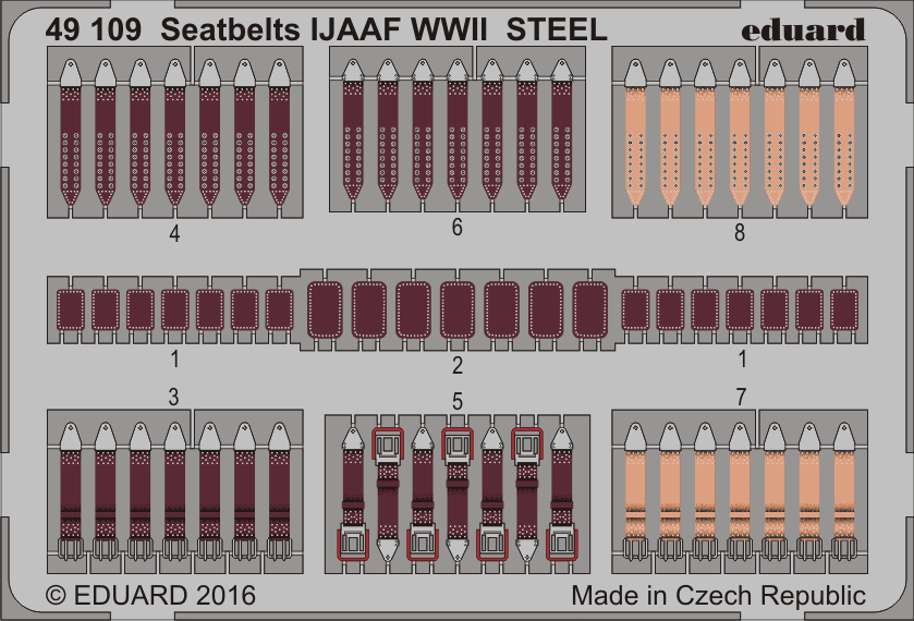 Eduard 1/48 Seatbelts WWII Axis AF Steel Big Ed