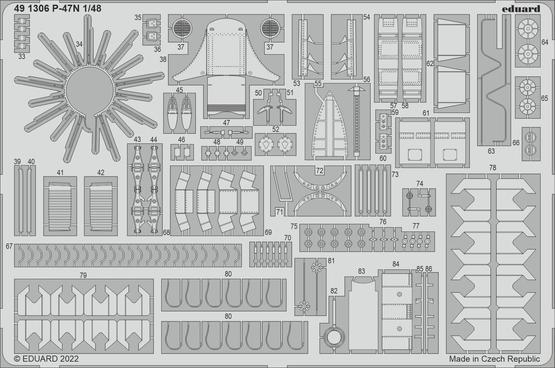 Eduard 1/48 P-47N Photo etched set