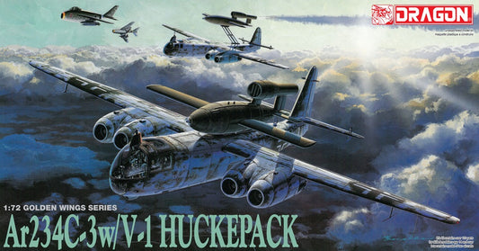 Dragon 1/72 Ar234C-3w/V-1 Huckepack Plastic Model Kit