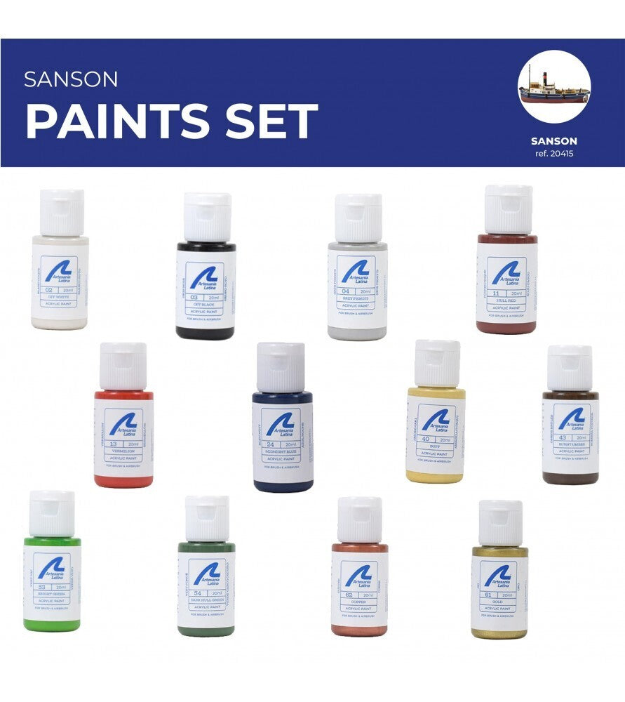 Artesania Paints Set for Ship Model: Tugboat Sanson