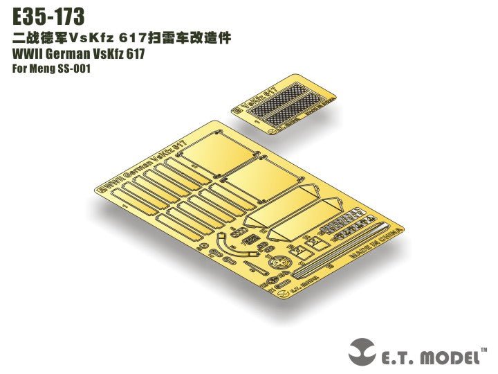 E.T. Model 1:35 WWII German VsKfz 617 Detail Set