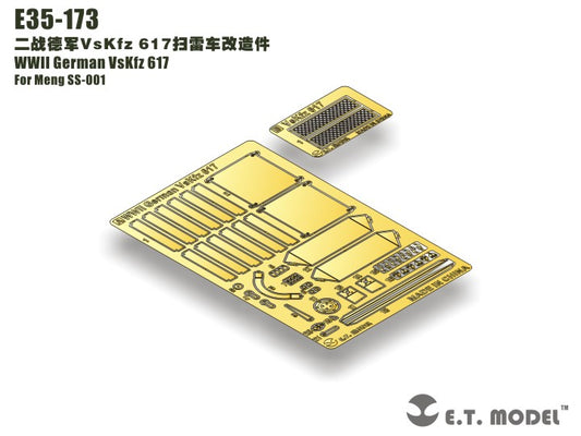 E.T. Model 1:35 WWII German VsKfz 617 Detail Set