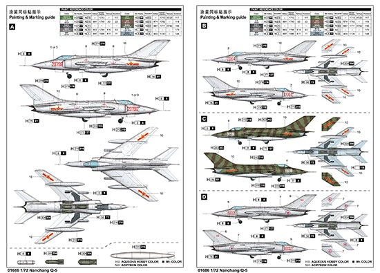 Trumpeter 1/72 Nanchang Q-5 Plastic Model Kit