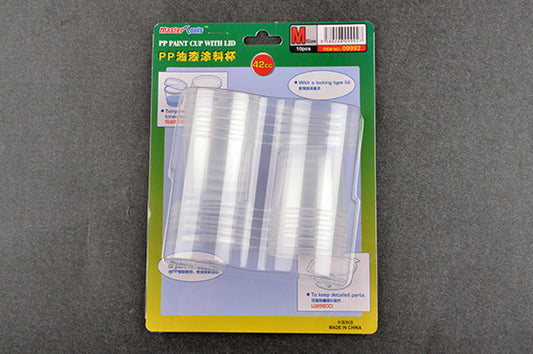 Trumpeter PP Paint Cup With Lid M-Size x 10Pcs