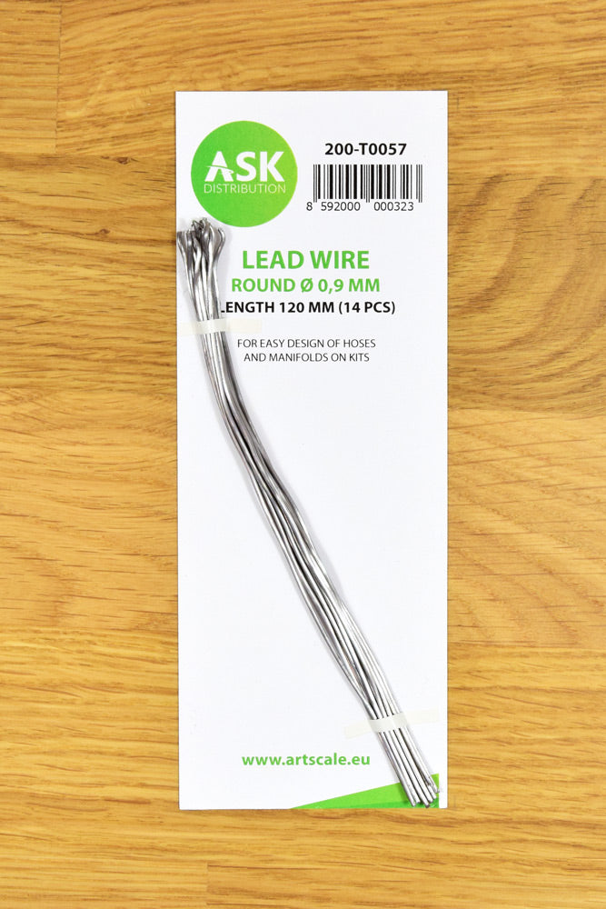 ASK Lead Wire - Round Ø 0,9 mm x 120 mm (14 pcs)