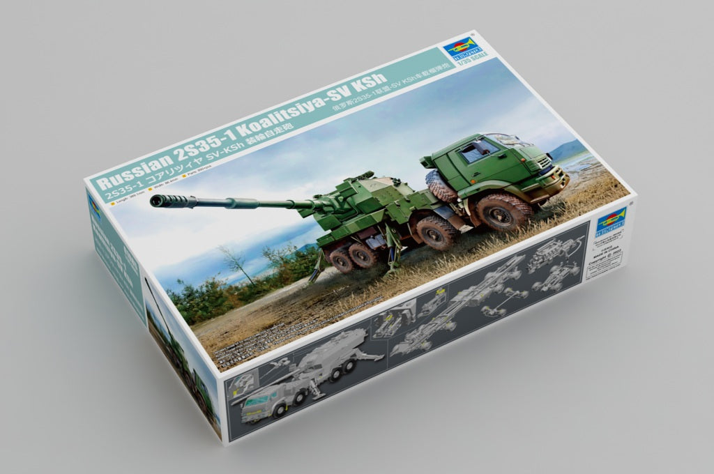 Trumpeter 1/35 Russian 2S35-1 Koalitsiya-SV KSh Plastic Model Kit