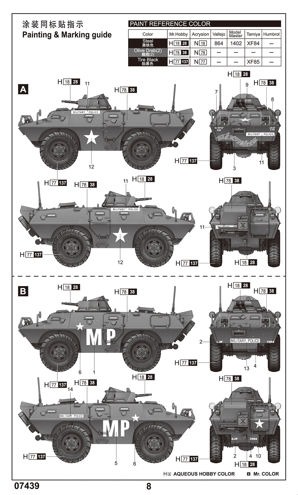 Trumpeter 1/72 M706 Commando Armored Car in Vietnam Plastic Model Kit