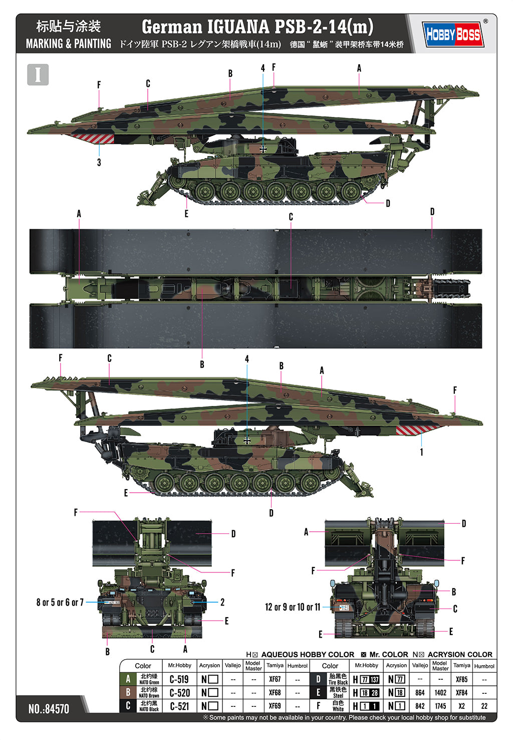 HobbyBoss 1/35 German IGUANA PSB-2-14(m) Plastic Model Kit