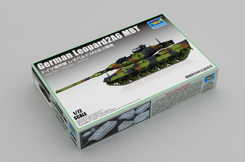 Trumpeter 1/72 German Leopard2A6 MBT Plastic Model Kit