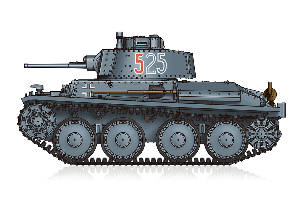 HobbyBoss 1/72 German Pz.Kpfw. 38(t) Ausf.E/F Plastic Model Kit