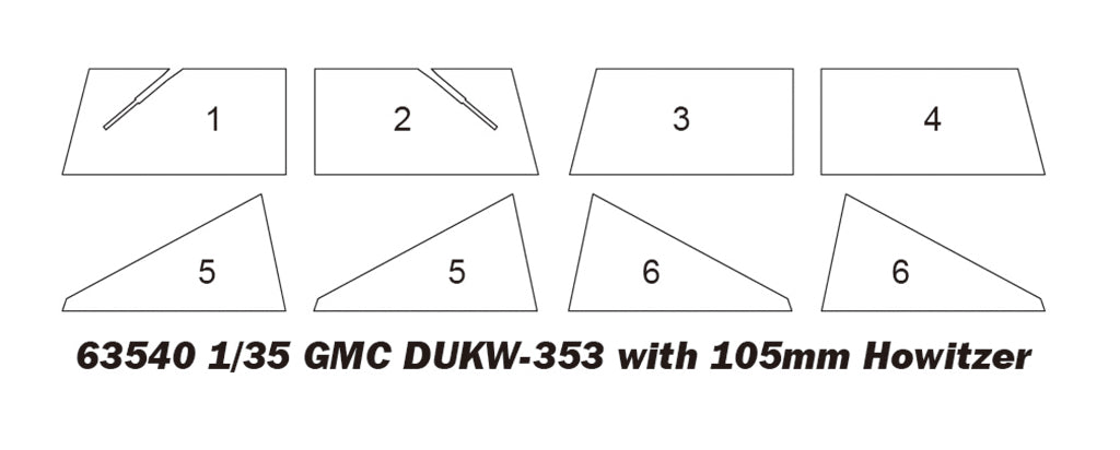 I Love Kit 1/35 GMC DUKW-353 with 105mm Howitzer Plastic Model Kit