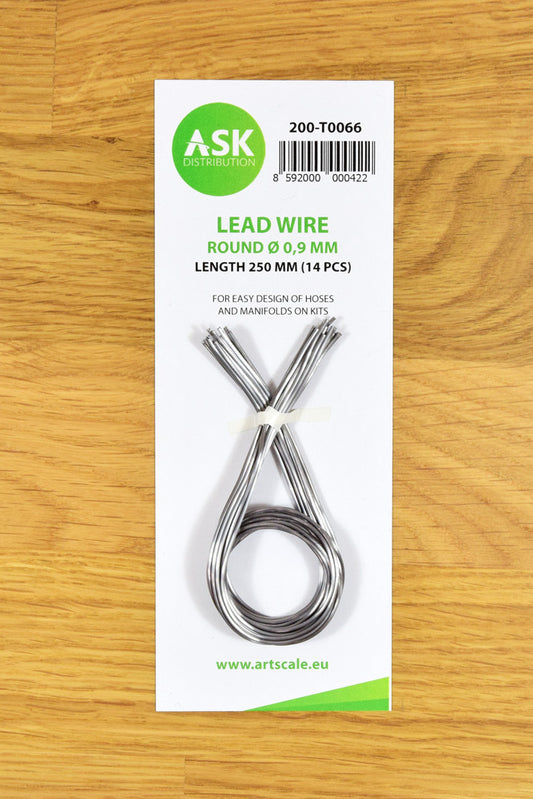 ASK Lead Wire - Round Ø 0,9 mm x 250 mm (14 pcs)