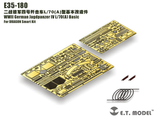 E.T. Model 1:35 WWII German Jagdpanzer IV L/70(A) Basic Detail Set