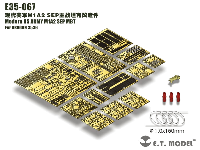 E.T. Model 1:35 Modern US ARMY M1A2 SEP MBT Detail Set