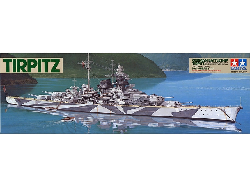 Tamiya 1/350 German Tirpitz Battleship Plastic Model Kit