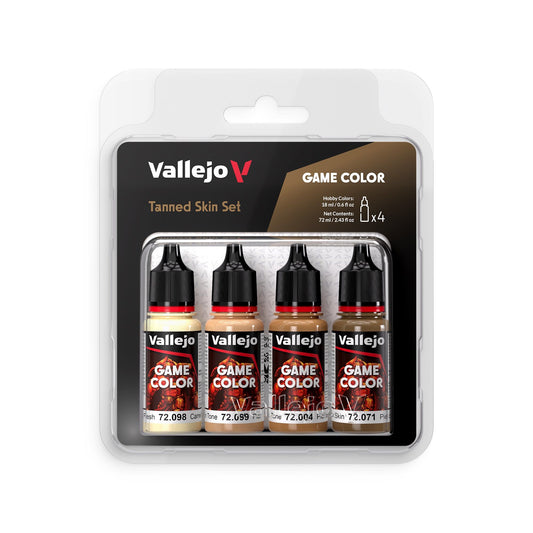 Vallejo Game Colour Tanned Skin Acrylic Paint Set