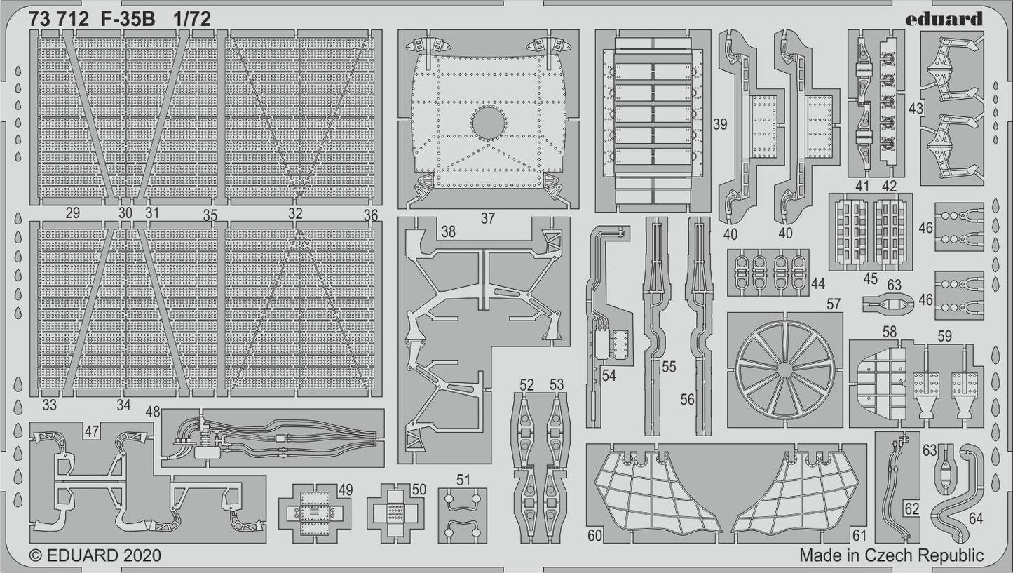 Eduard 1/72 F-35B Photo etch set (Academy) Big Ed