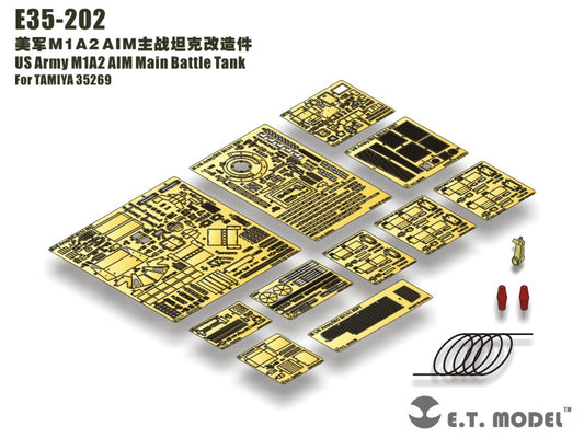 E.T. Model 1:35 US Army M1A2 AIM Main Battle Tank Detail Set