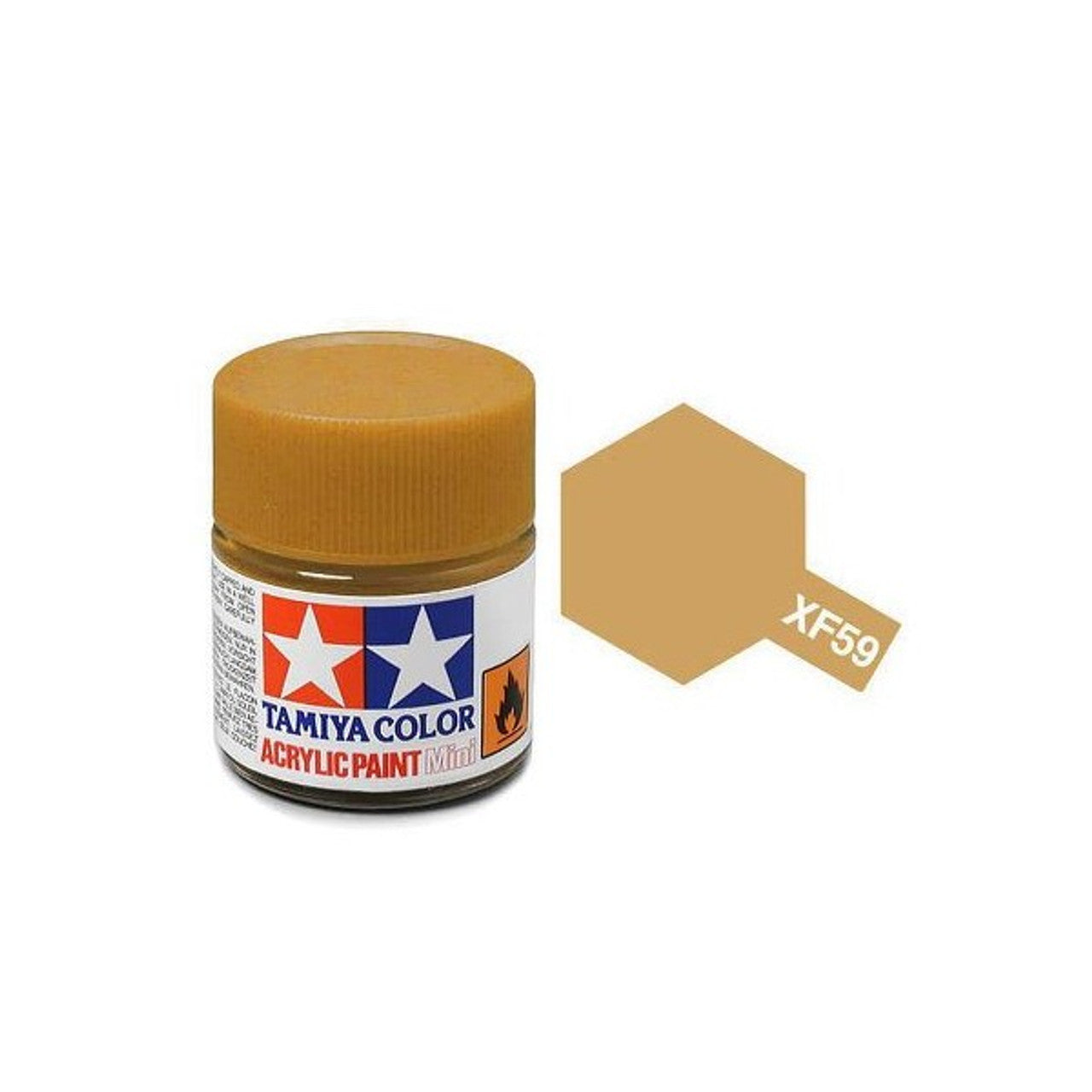 Tamiya Color Acrylic Paint XF-59 Desert Yellow 10ml