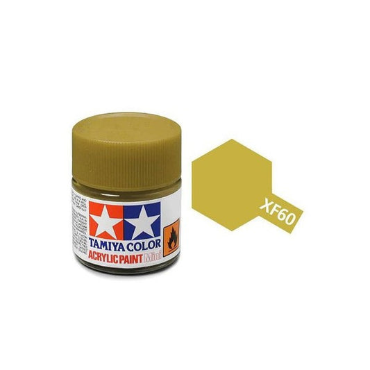 Tamiya Color Acrylic Paint XF-60 Dark Yellow 10ml