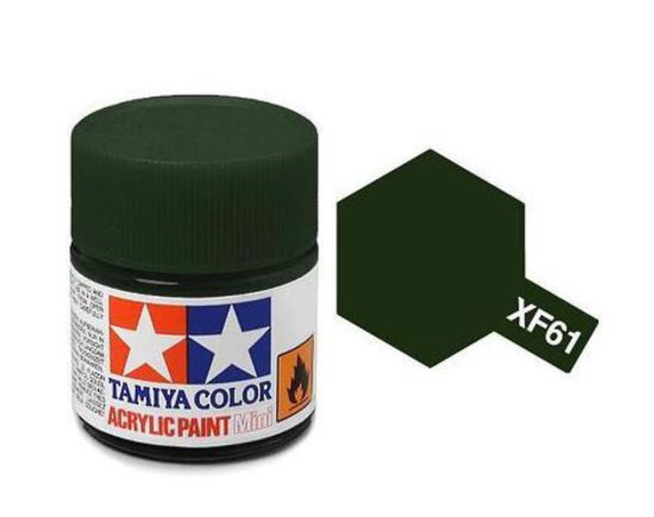 Tamiya Color Acrylic Paint XF-61 Dark Green 10ml