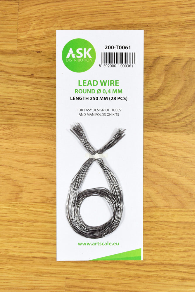 ASK Lead Wire - Round Ø 0,4 mm x 250 mm (28 pcs)